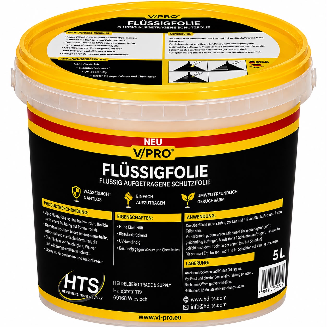 Flüssigfolie für Oberflächenschutz Vi-Pro® 5L